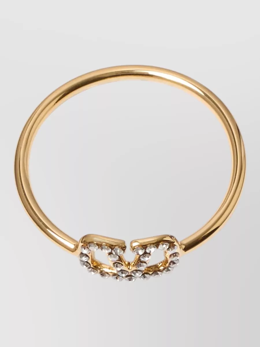 Valentino Garavani Crystal-Embellished Ring