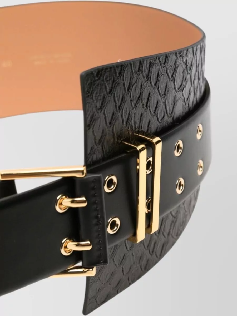 Elisabetta Franchi Snake-Effect Belt