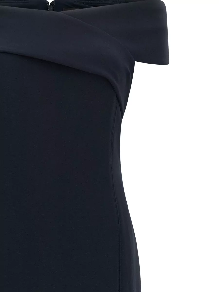 Lauren Ralph Lauren Crossed Boat Neck Maxi Dress