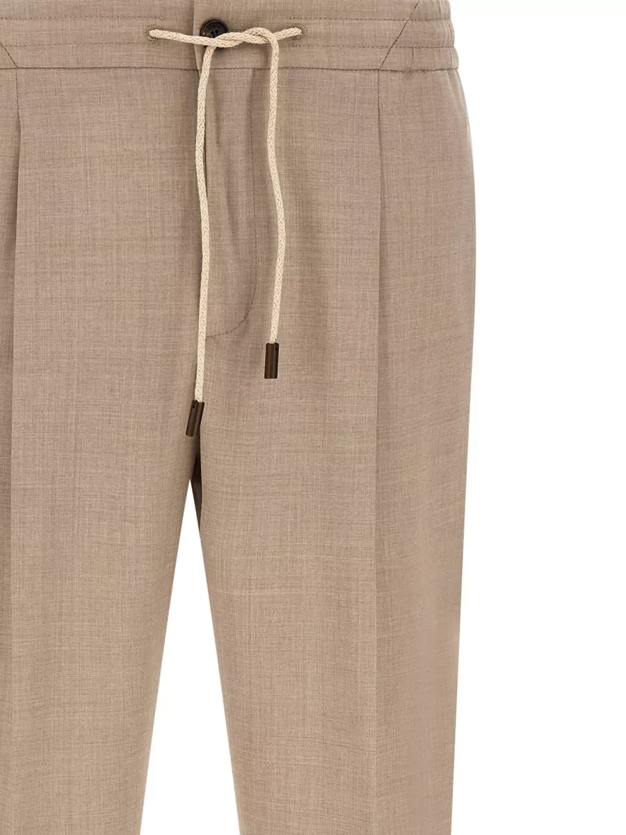 Incotex Virgin Wool Straight-Leg Trousers