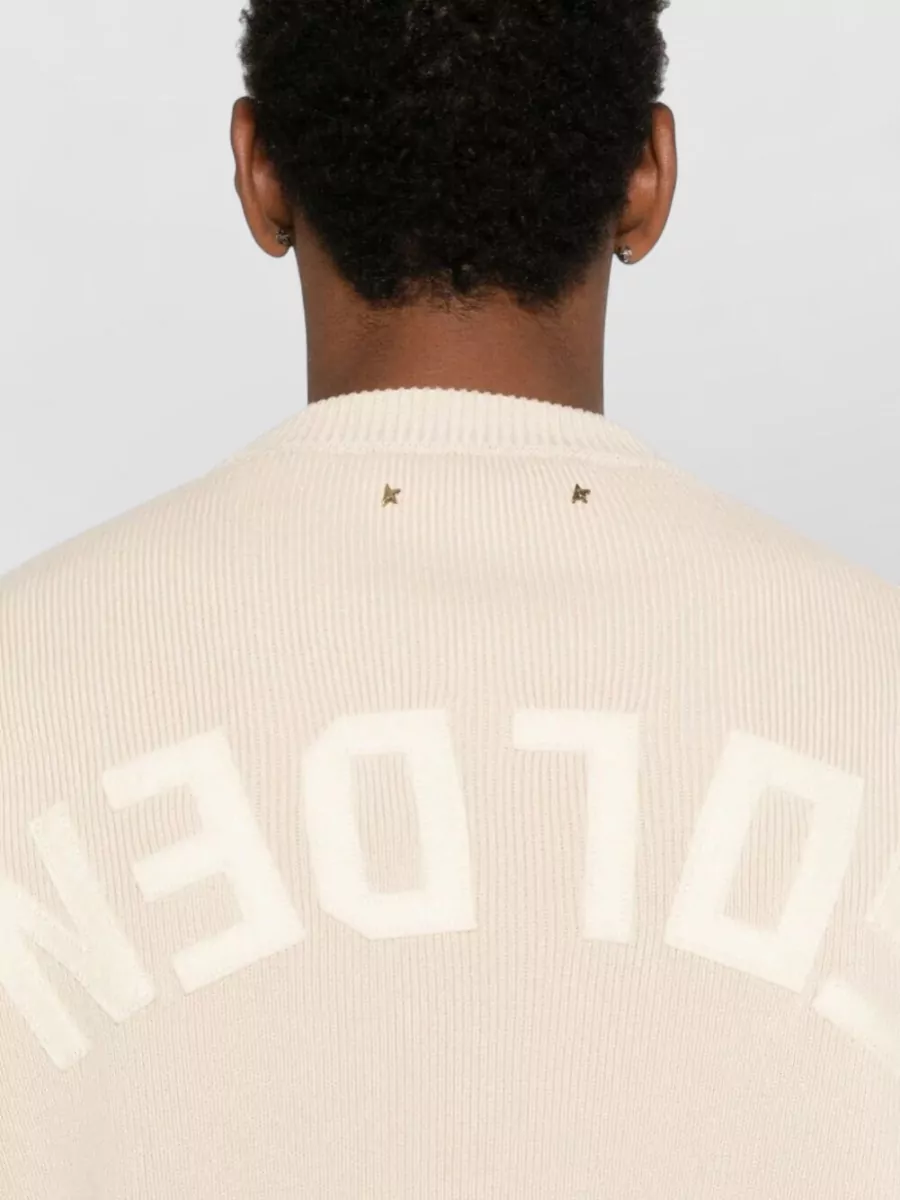 Golden Goose Organic Cotton Knit Crew Neck Sweater