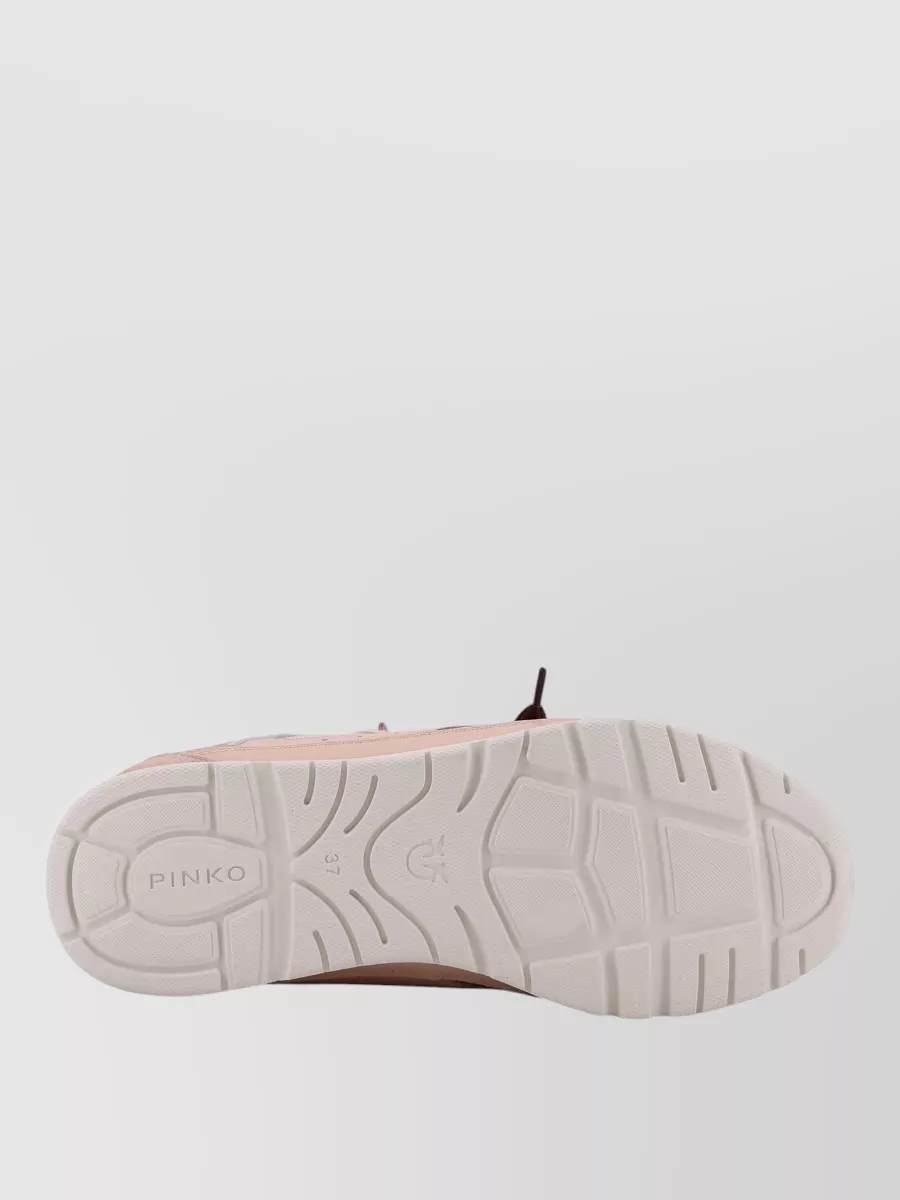 Pinko Low Top Sneakers Metallic Accents Mesh