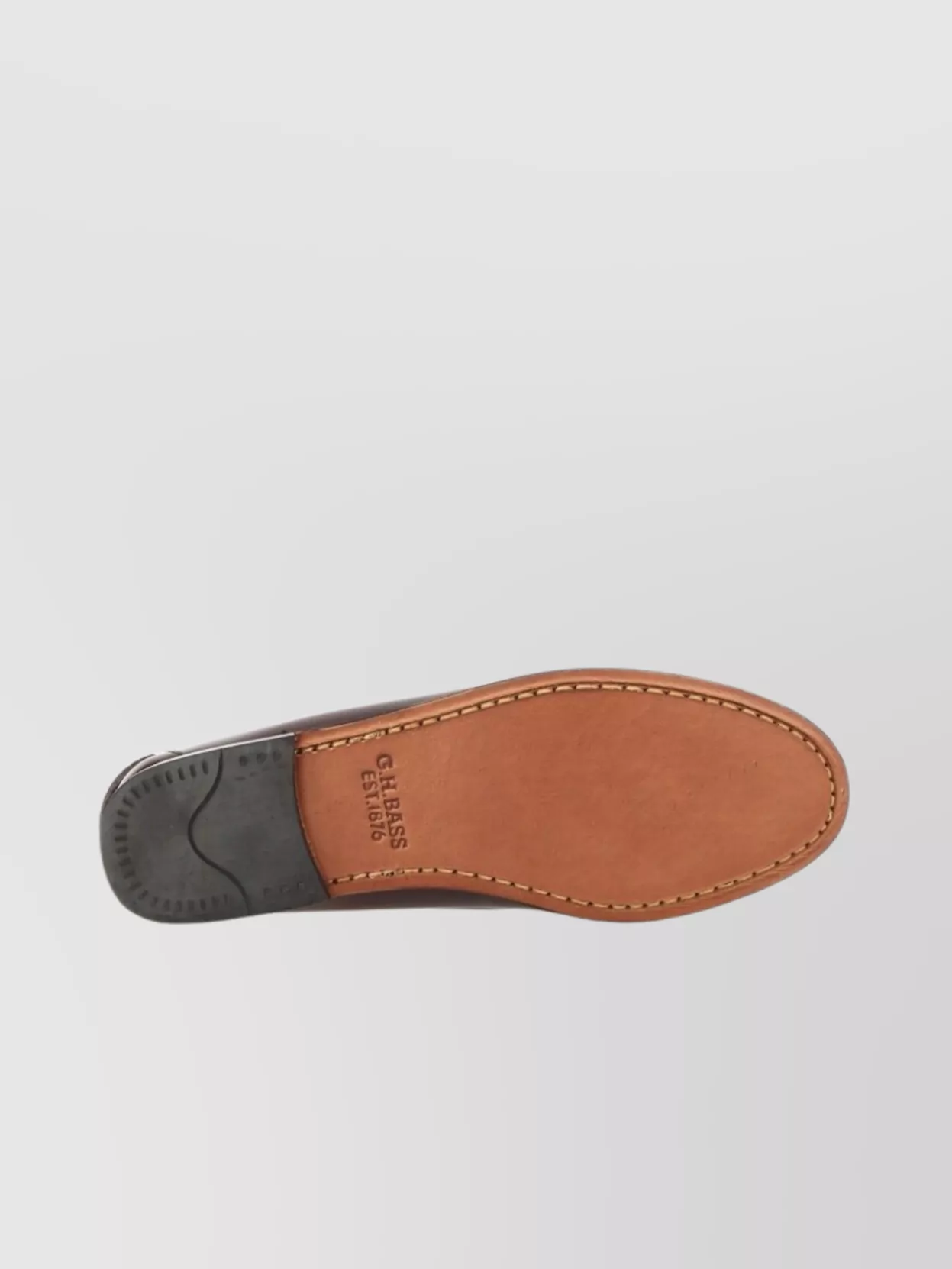 G.h. Bass Leather Loafers With Round Toe And Tassel Detail