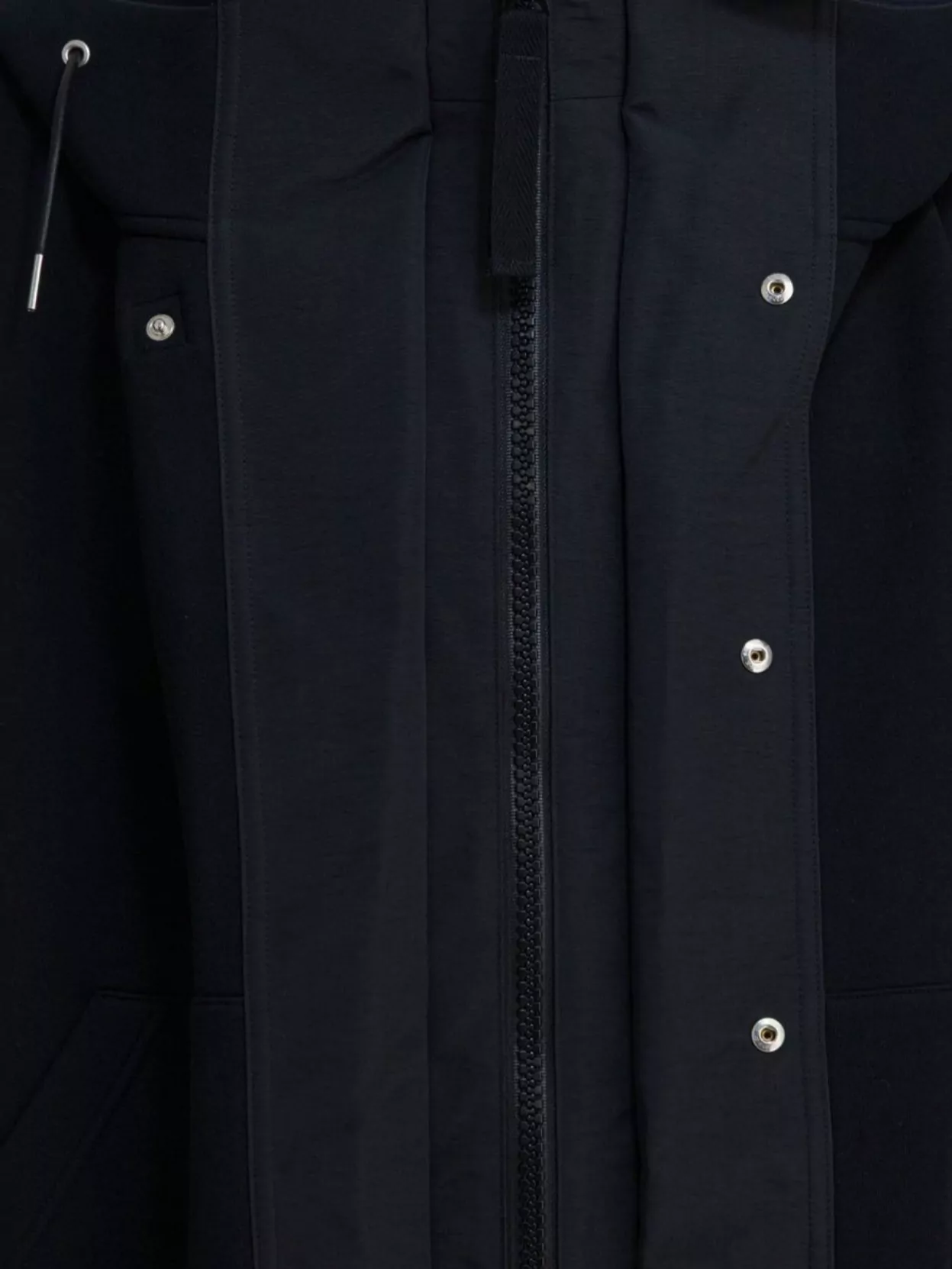 Sacai Hooded Long Sleeve Knitwear Drawstring