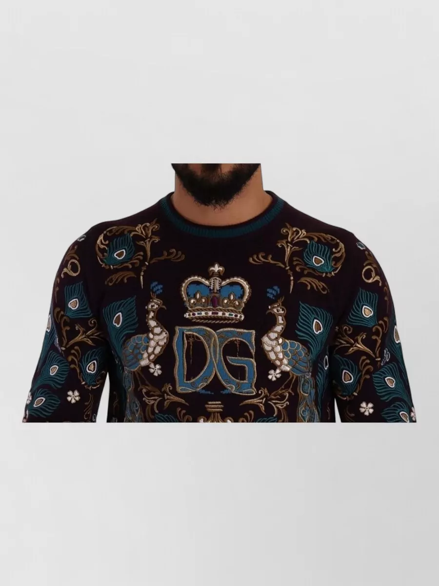 Dolce&Gabbana Cashmere Embroidered Sweater