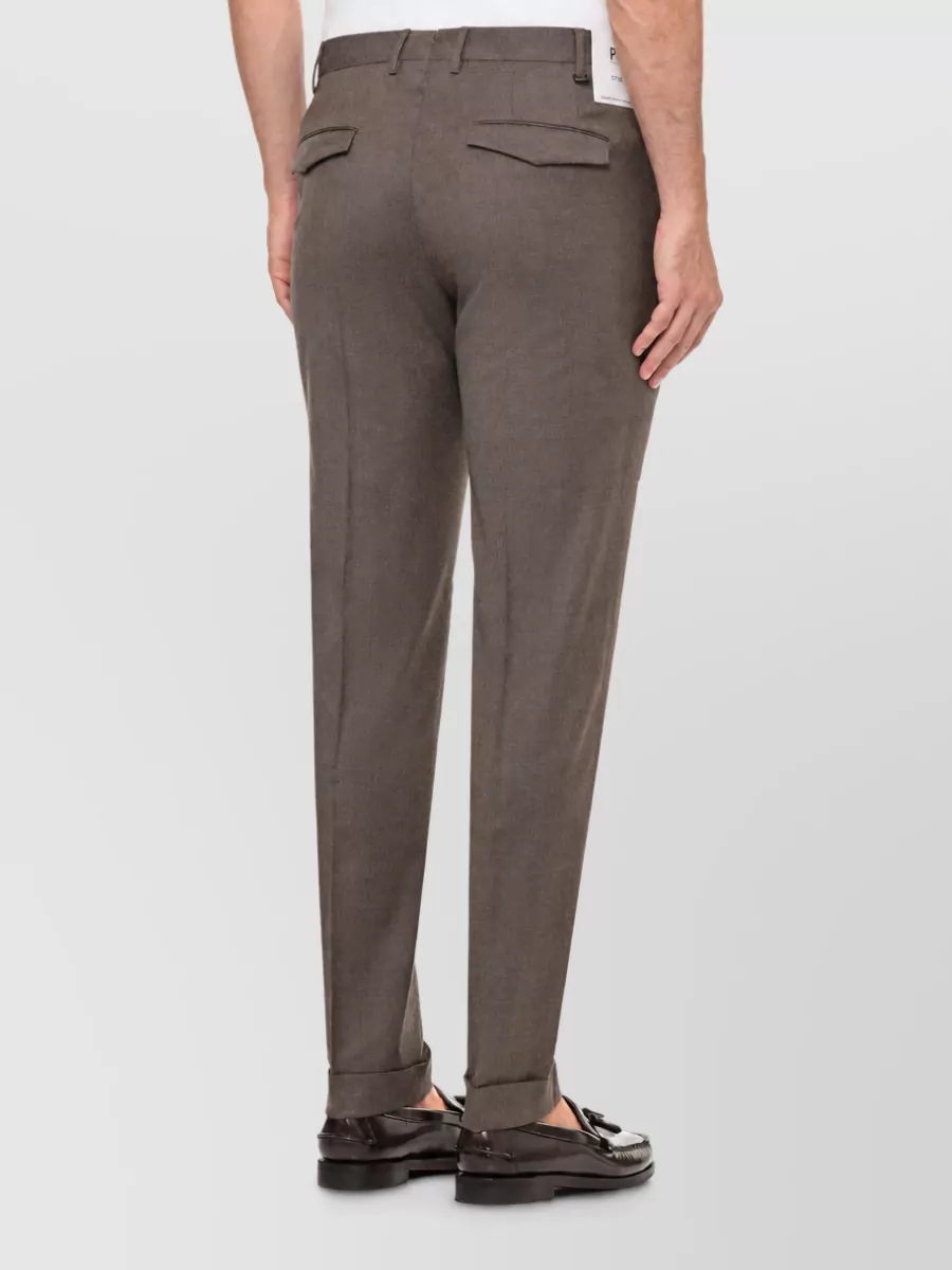 Pt Torino Virgin Wool Straight-Leg Suit Trousers