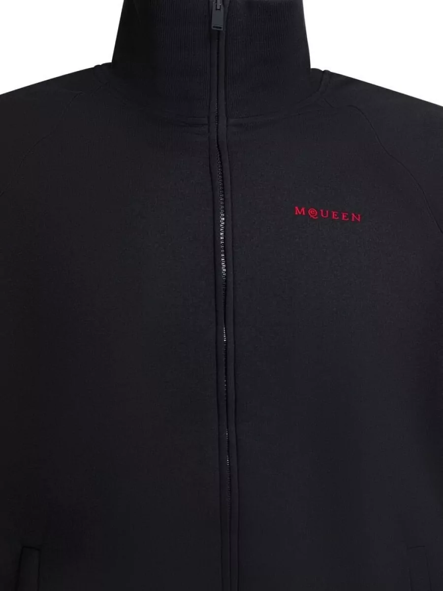 Alexander Mcqueen Cotton Sweatshirt Jacket