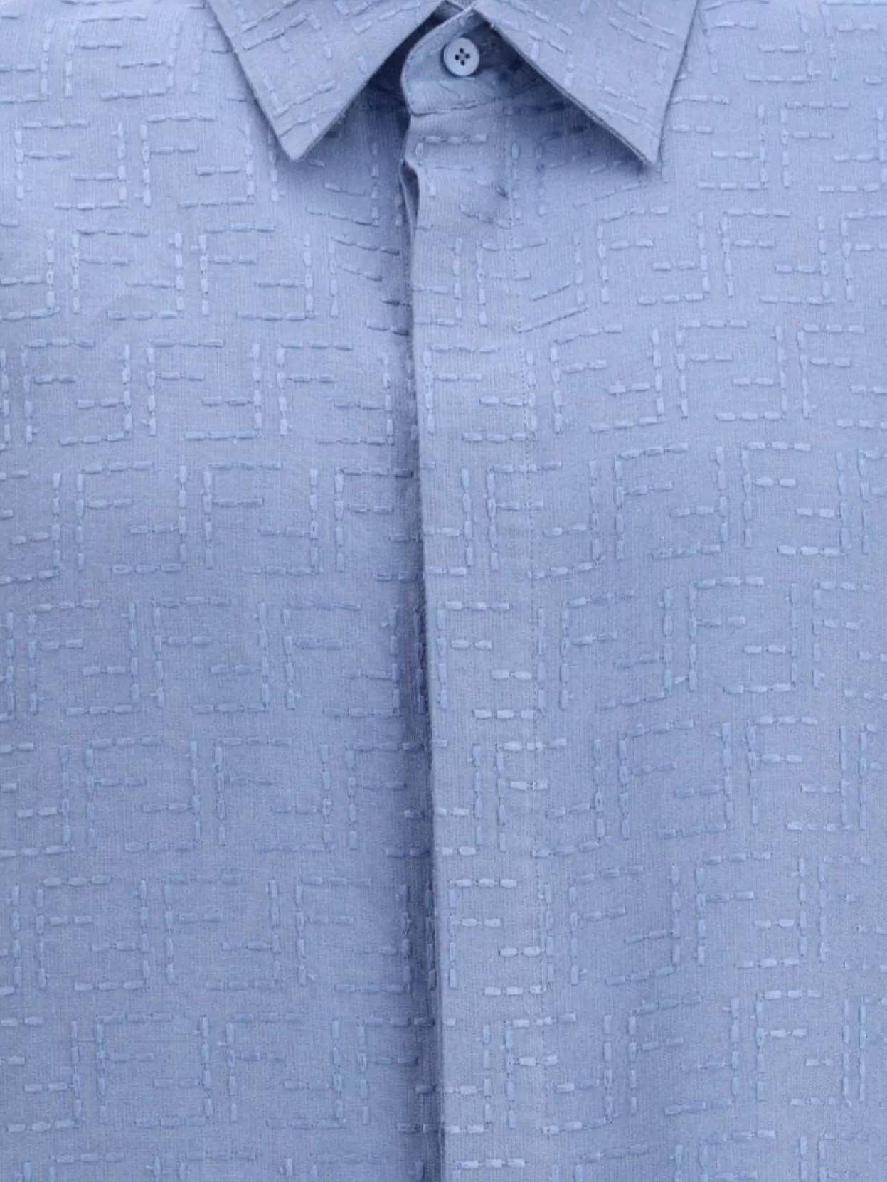 Fendi Linen Shirt With Short-Sleeved Design