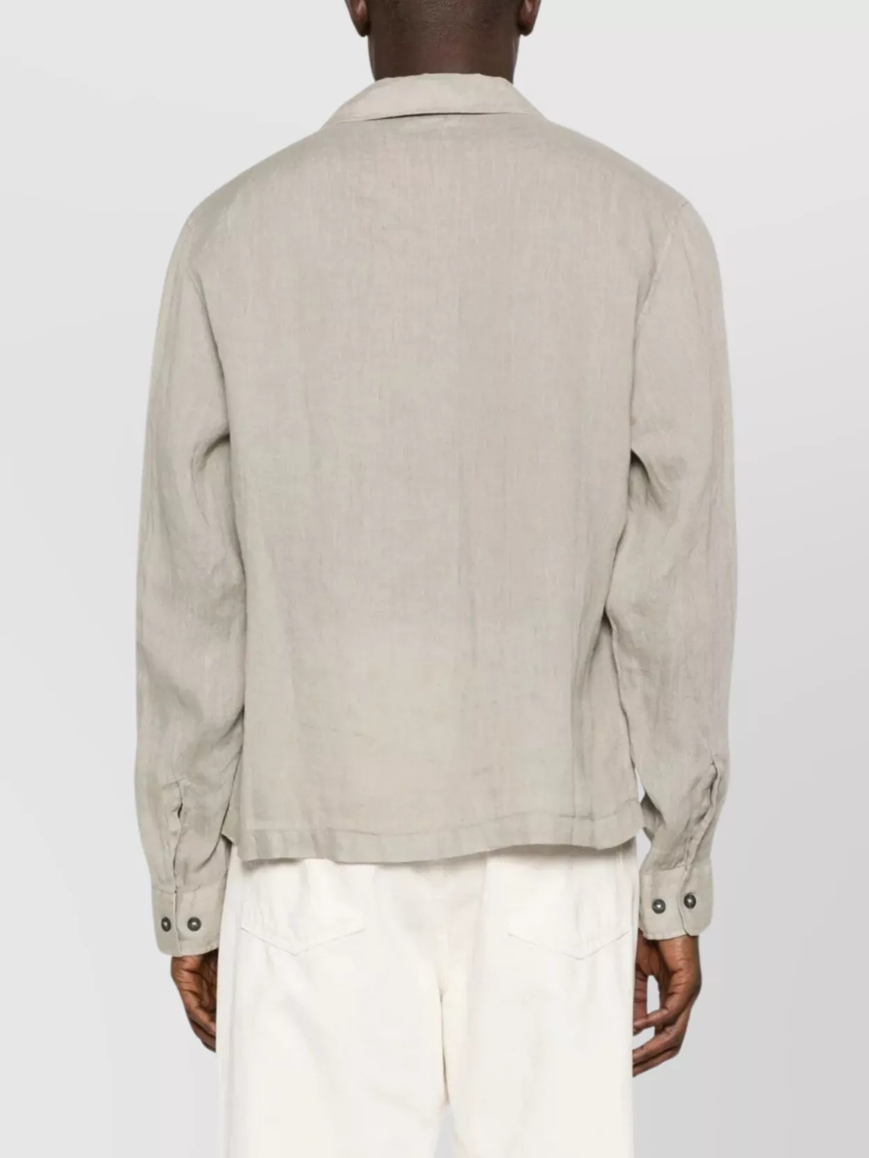 C.p. Company Casual Linen Long Sleeve Overshirt