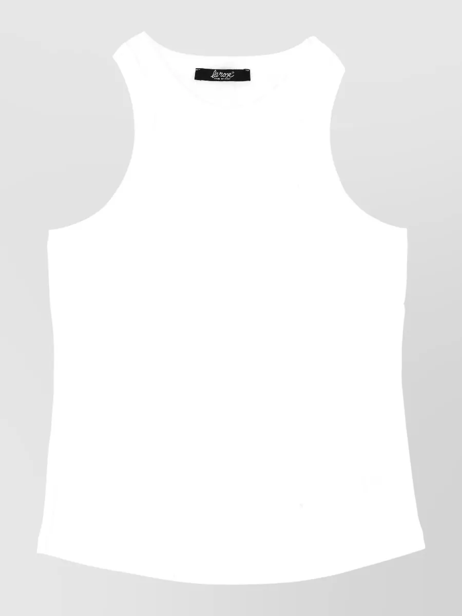La Rose Ribbed cotton tank top