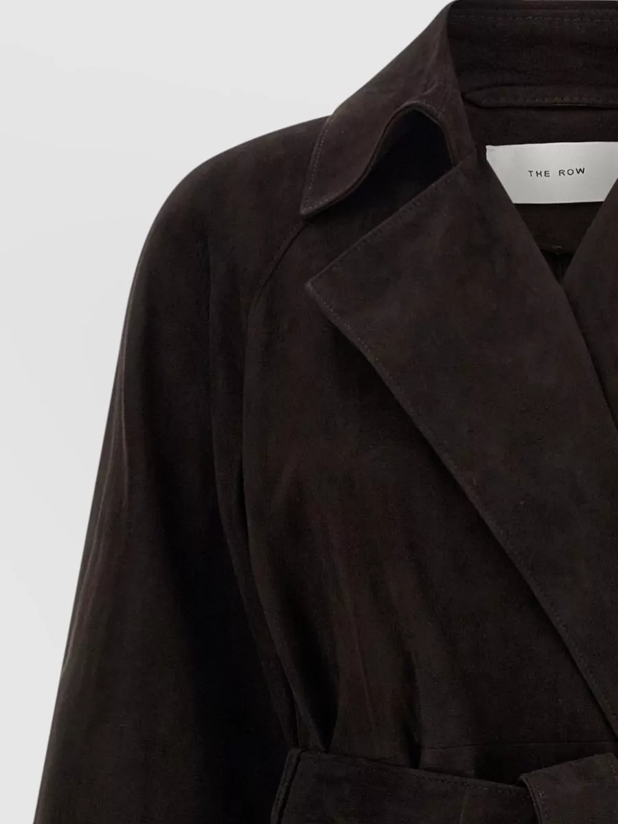 The Row Solana Coat Belted Waist Long Sleeves