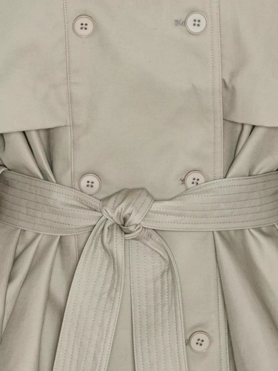 Rotate Cotton Short Double-Breasted Trench Coat