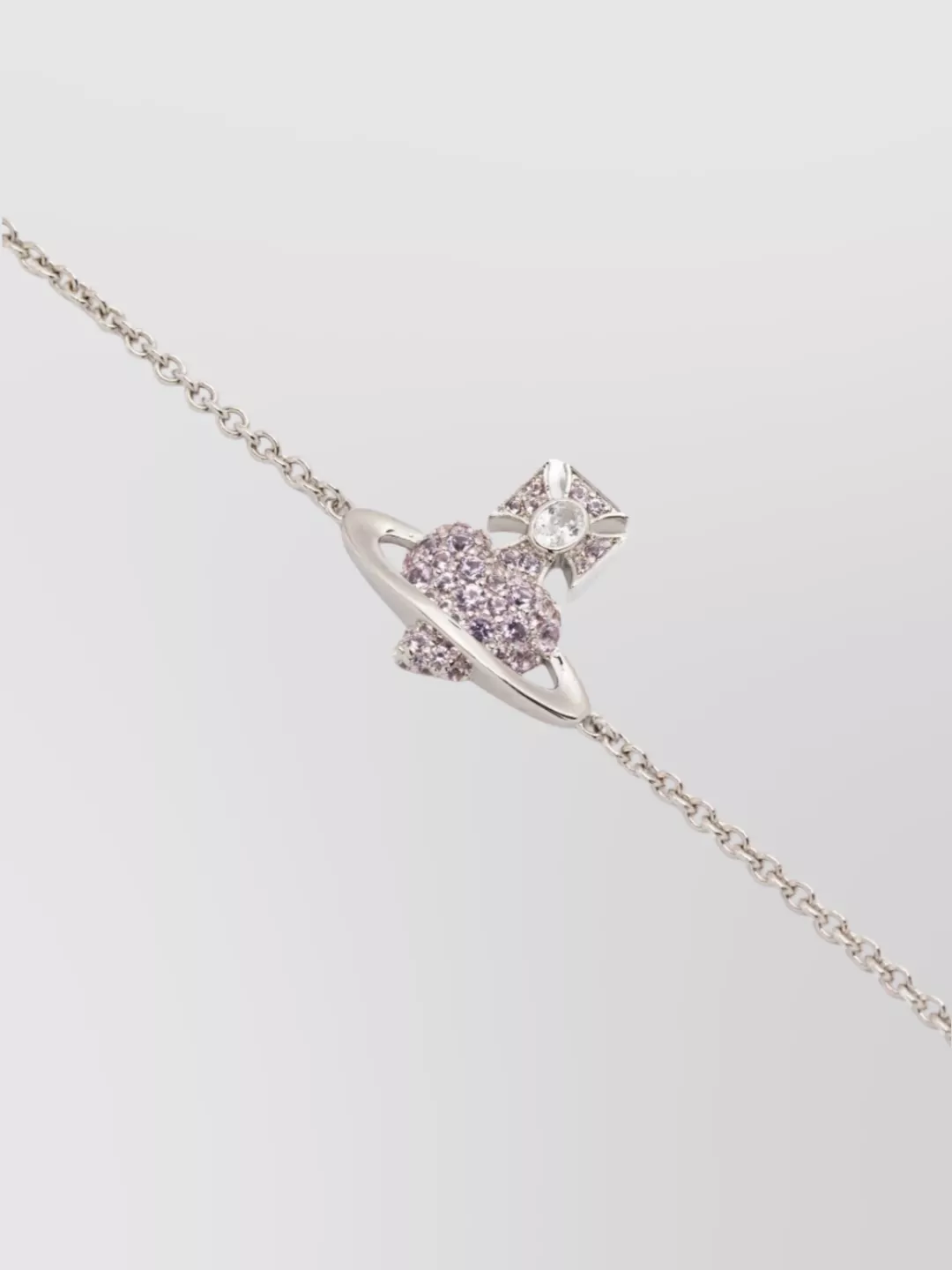 Vivienne Westwood Adjustable Crystal Chain Bracelet