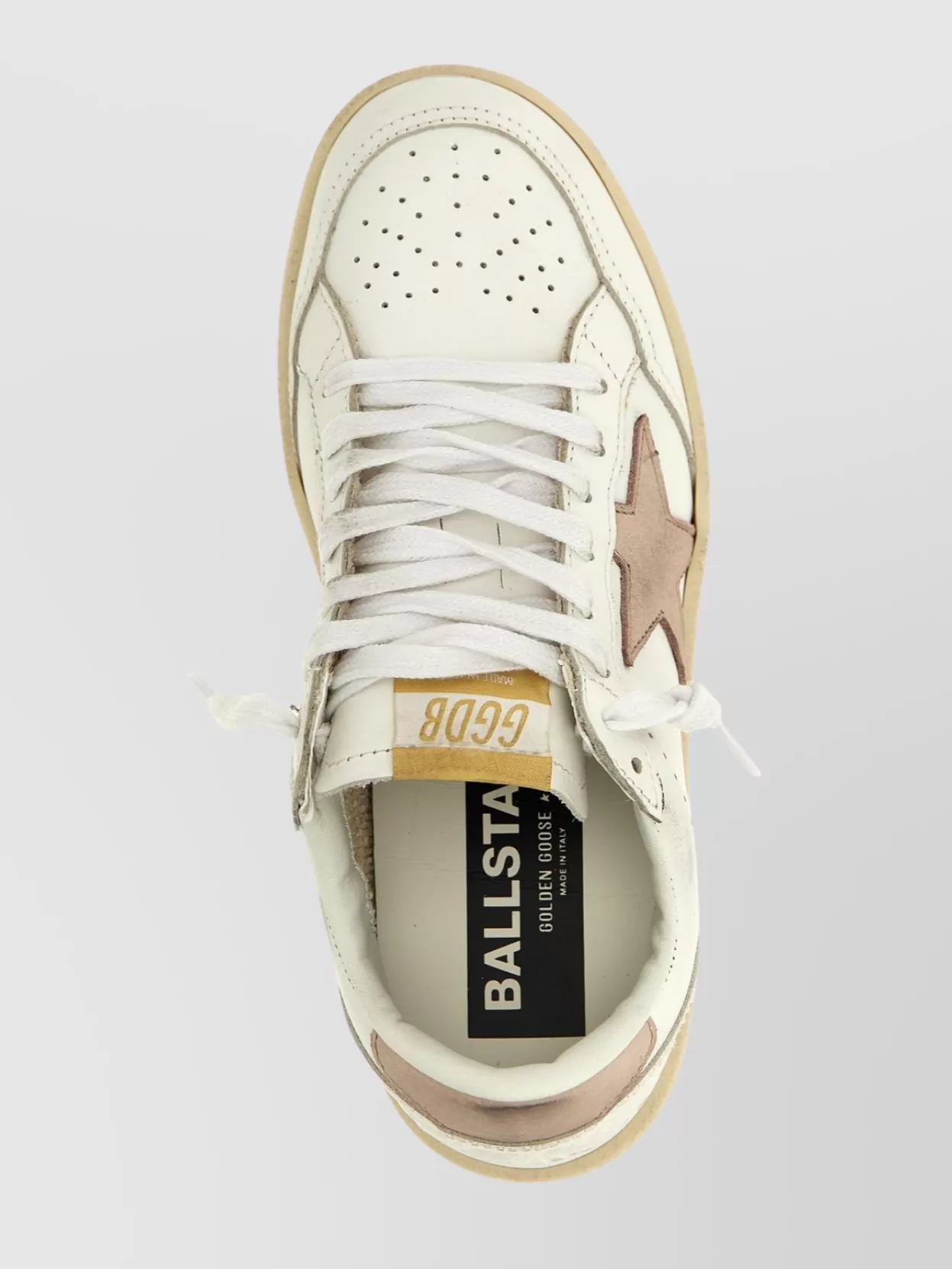 Shop Golden Goose 'star Patched Perforated Heel Tab Sneakers'