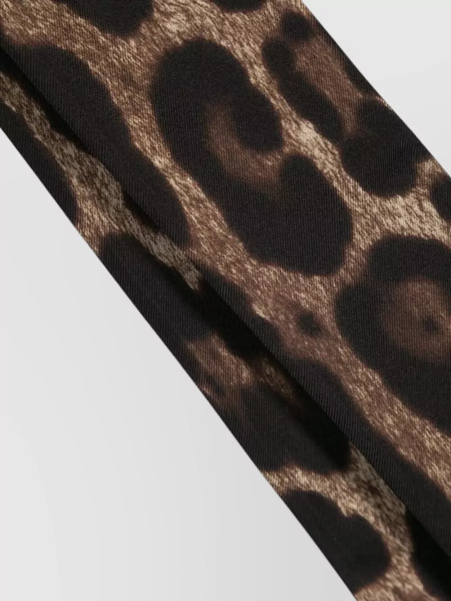 Dolce&Gabbana Animal Print Lightweight Long Length Scarf