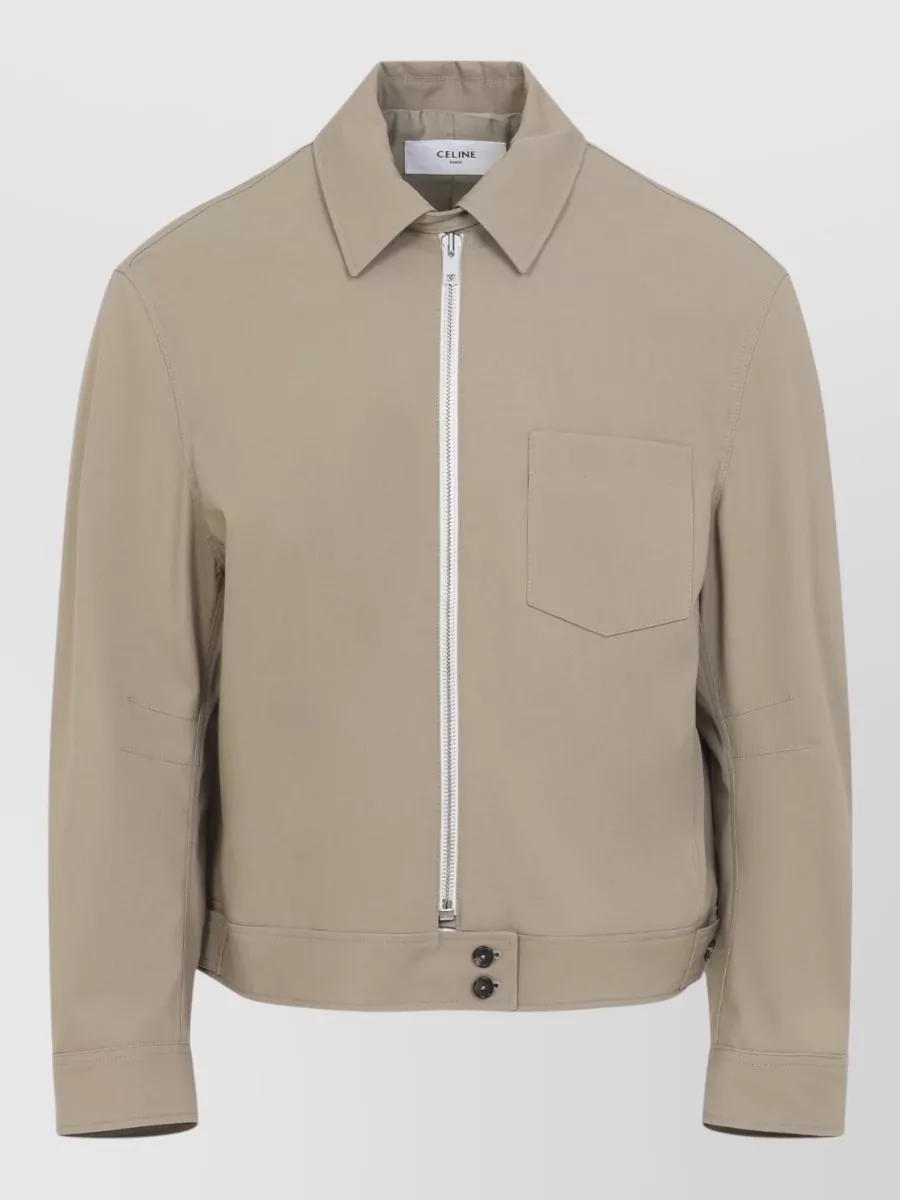 Celine cotton single breasted coat