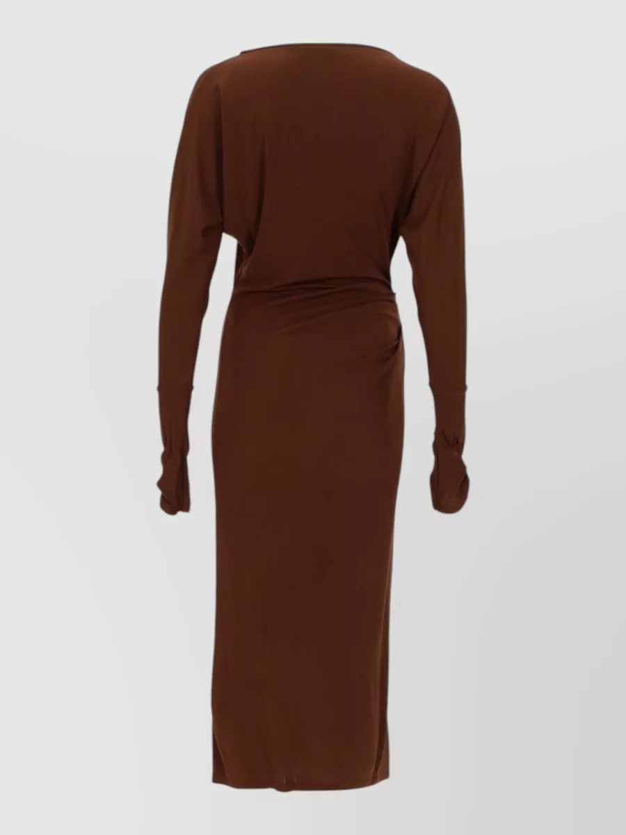 Max Mara Draped Midi Dress