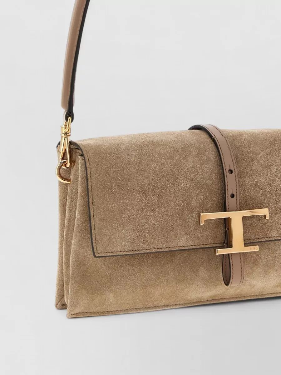 Tod's Tse Tracollina Mini Shoulder Bag Suede