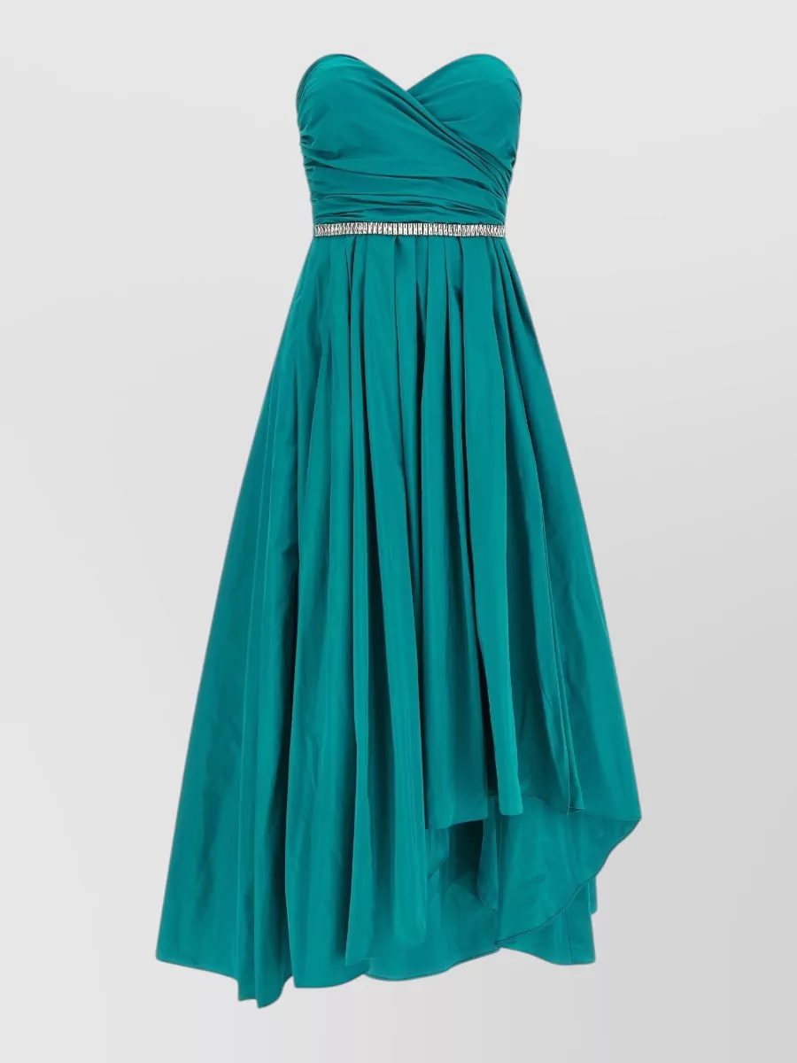 Pinko Off-the-shoulder sleeveless asymmetric gown