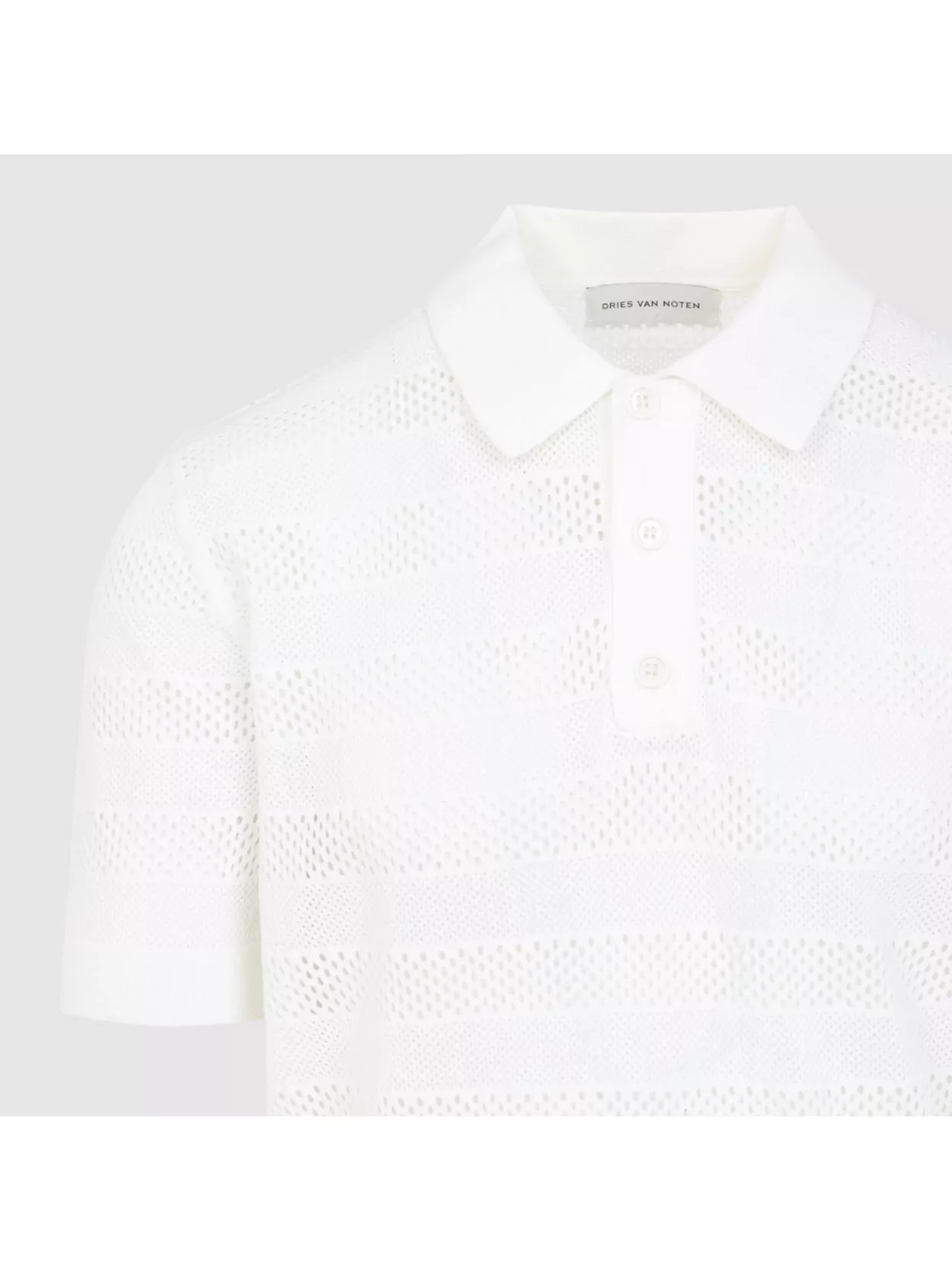 Dries Van Noten Mercy Short-sleeved Polo T-shirt In White