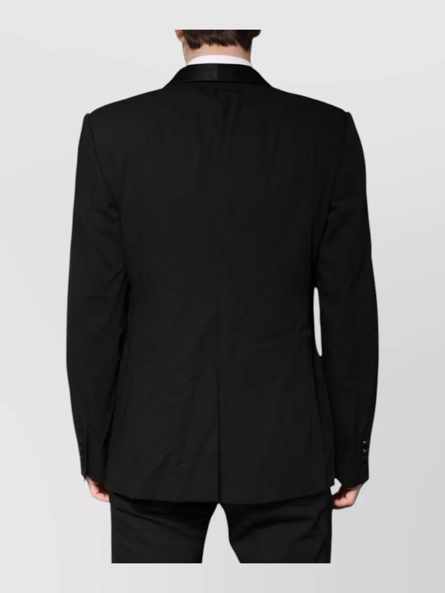 Dolce&Gabbana Wool Silk Single Breasted Coat