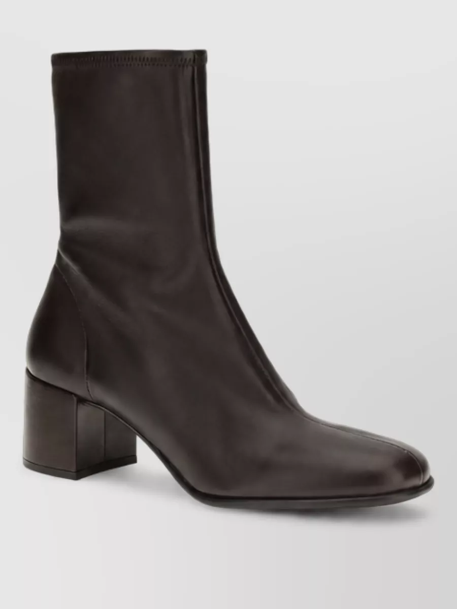 Prada leather ankle boots