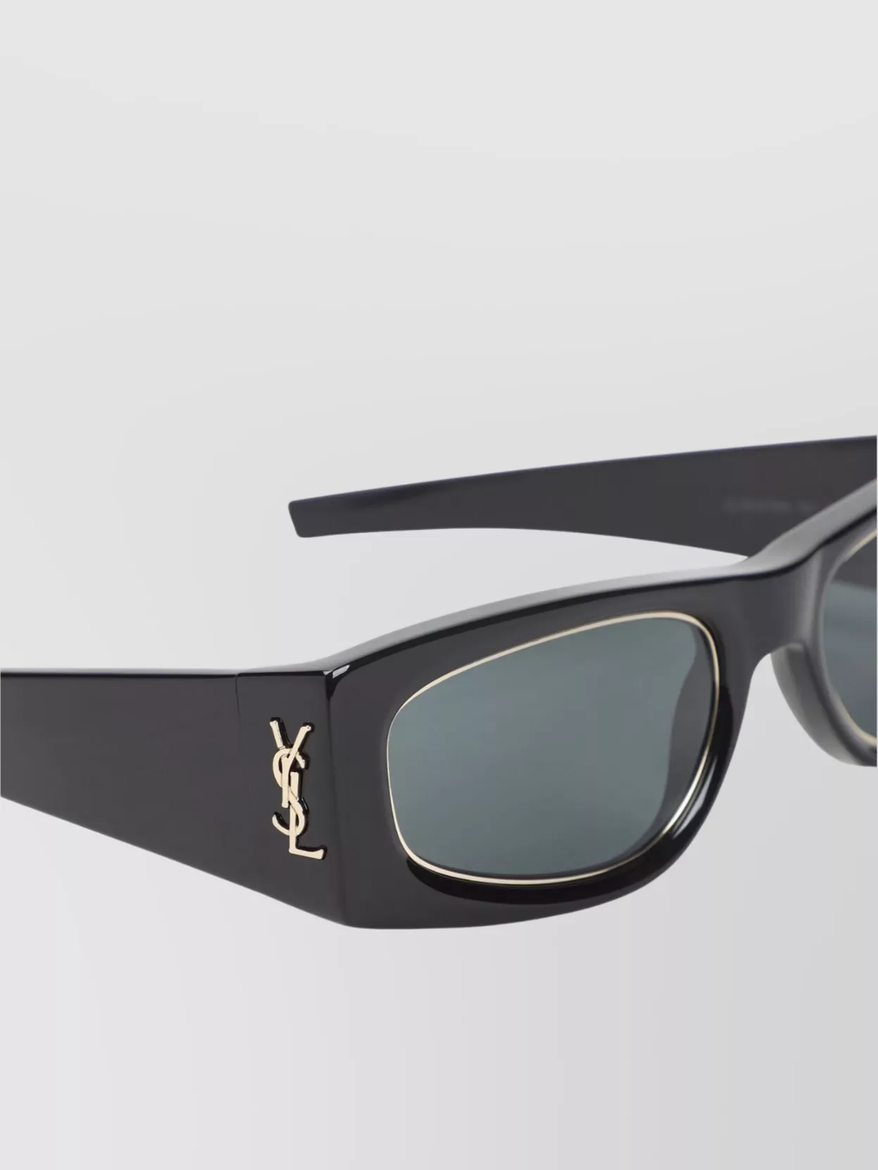 Saint Laurent M140 Rectangular Frame Dark Lenses Sunglasses