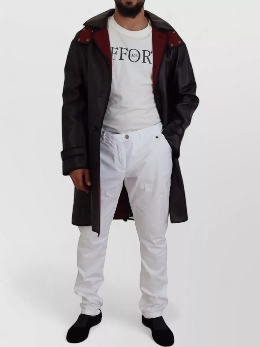 Dolce&Gabbana Cotton hooded trench coat