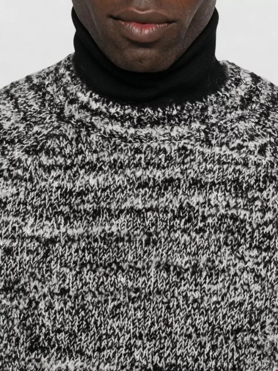 Sunflower Mohair Wool Blend Contrast Seam Sweater
