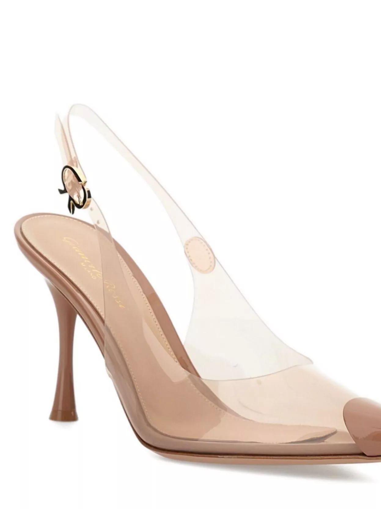 Gianvito Rossi Stylish Cone Heel Pumps With Transparent Design