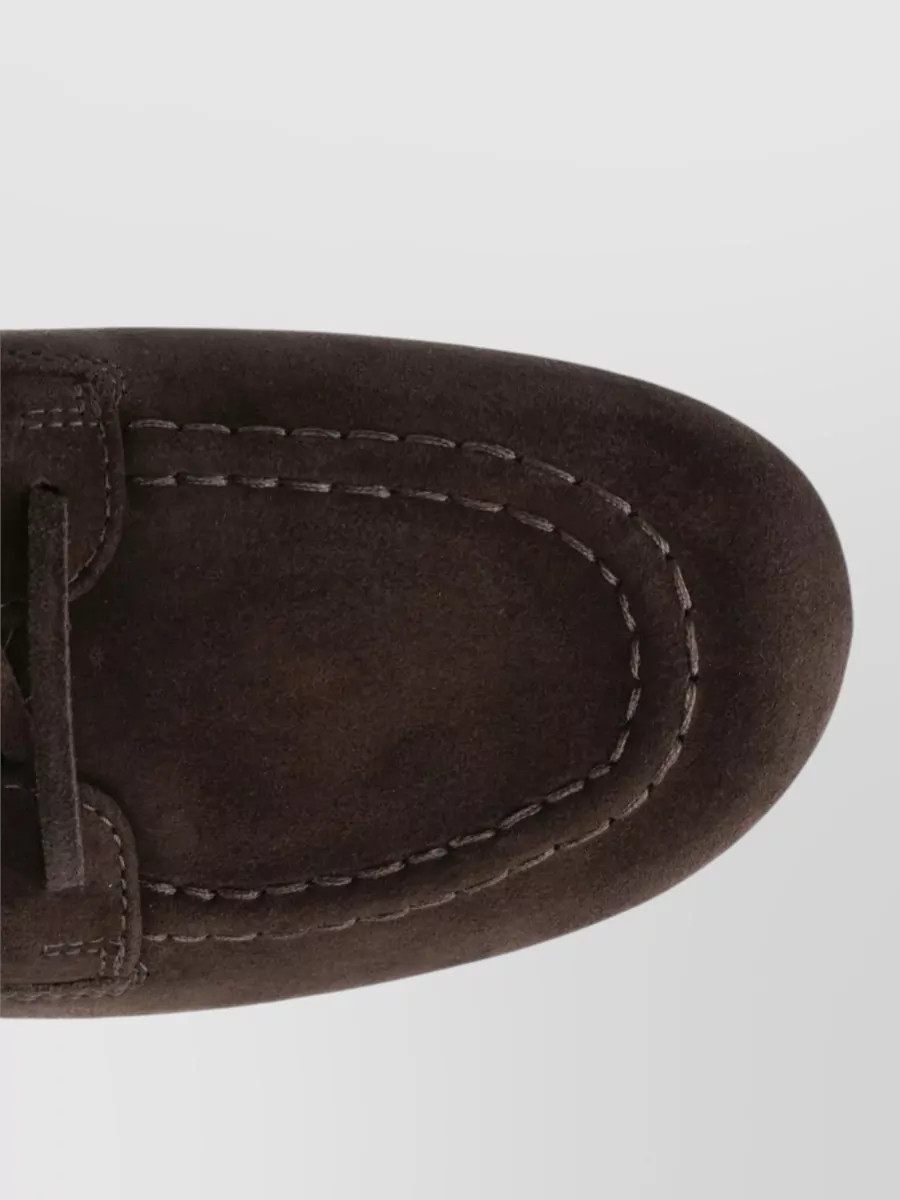 Celine Calfskin Lace-Up Loafers