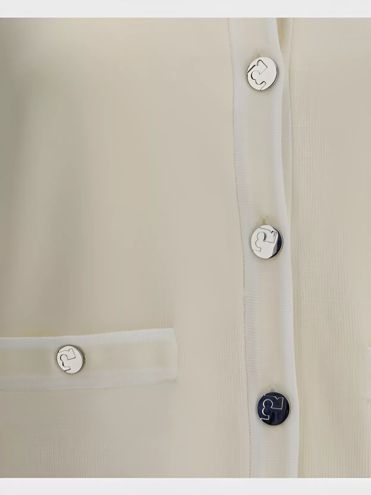 Tory Burch Ribbed Knit Cardigan Pockets