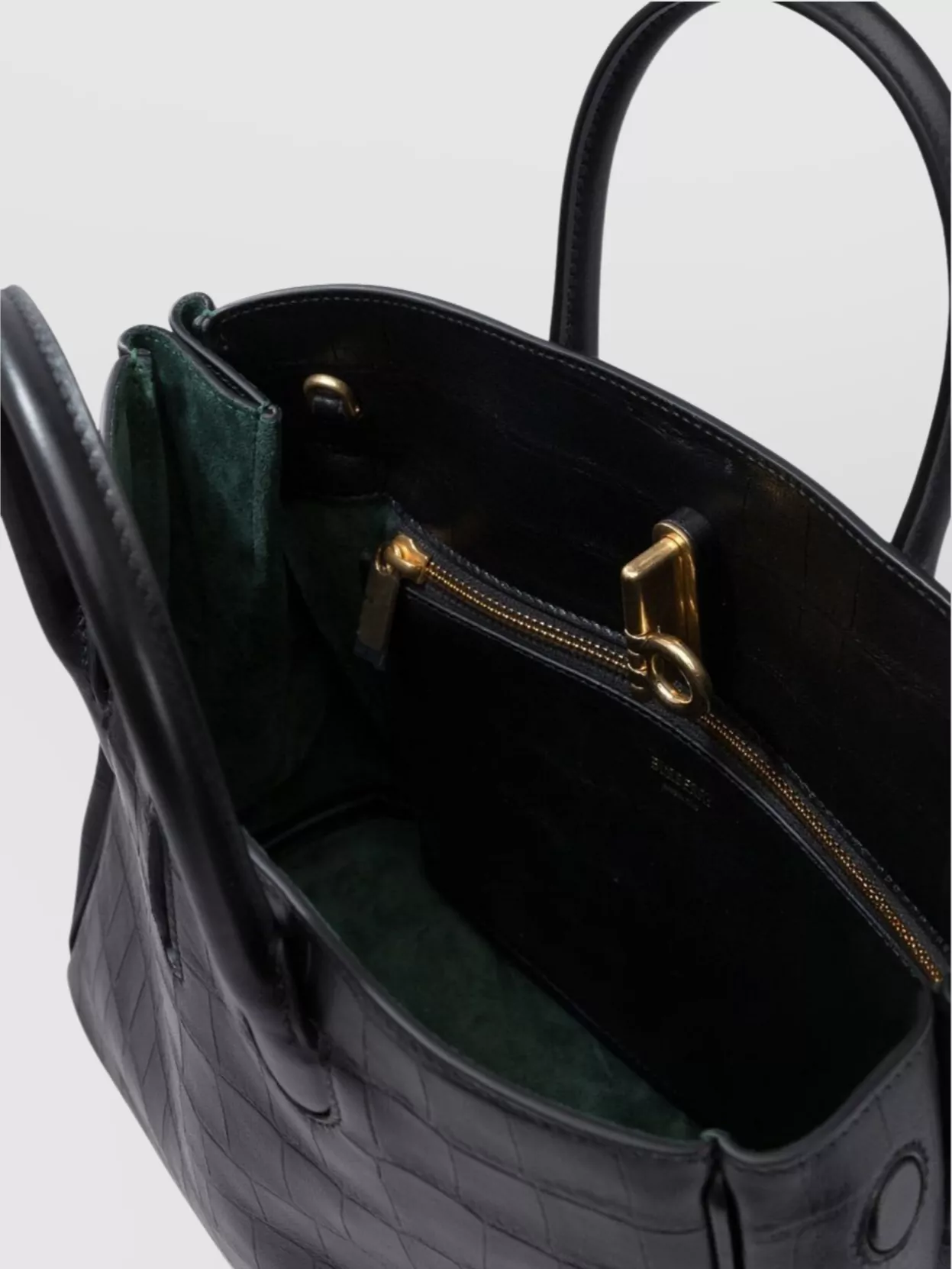 Burberry Crocodile Top Handles Shoulder Bag