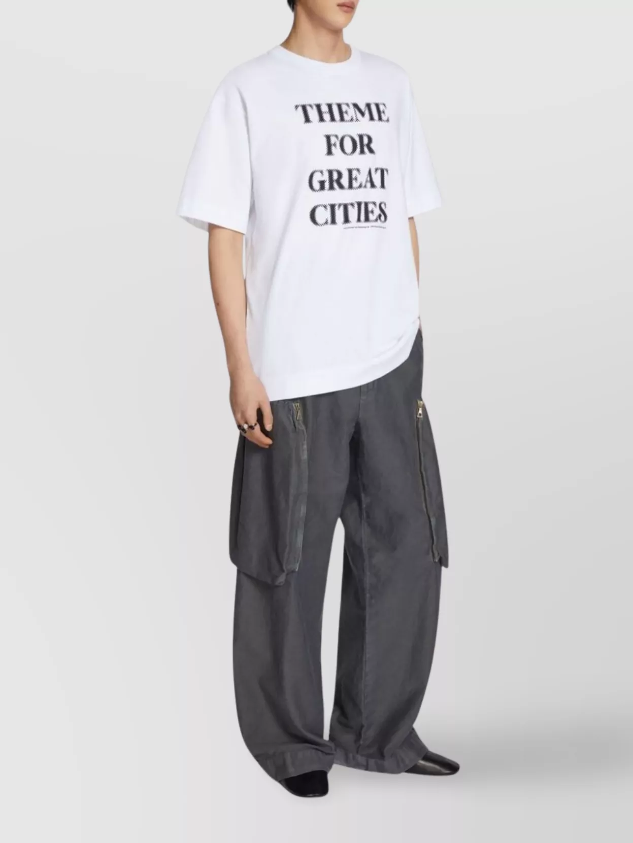 Dries Van Noten Cotton T-shirt With Statement Slogan Print In White