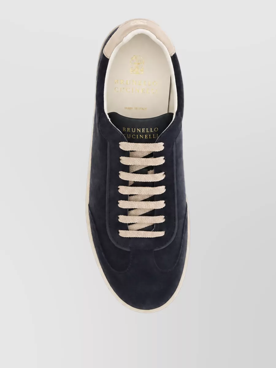 Brunello Cucinelli Suede Lace-Up Sneakers