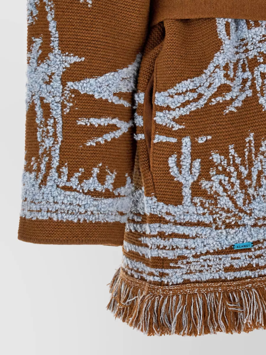 Alanui Cashmere Canyon Spirit Fitted Cardigan