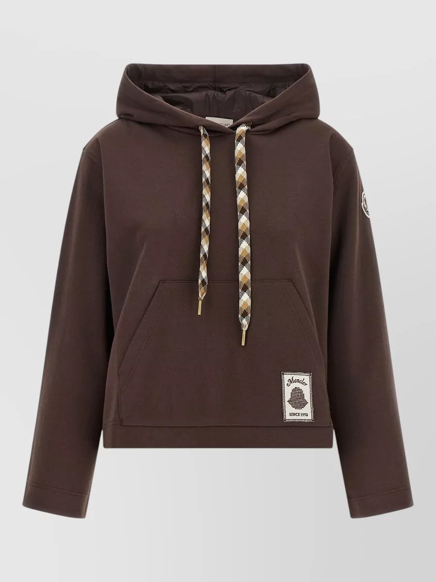Moncler cropped oversized hoodie