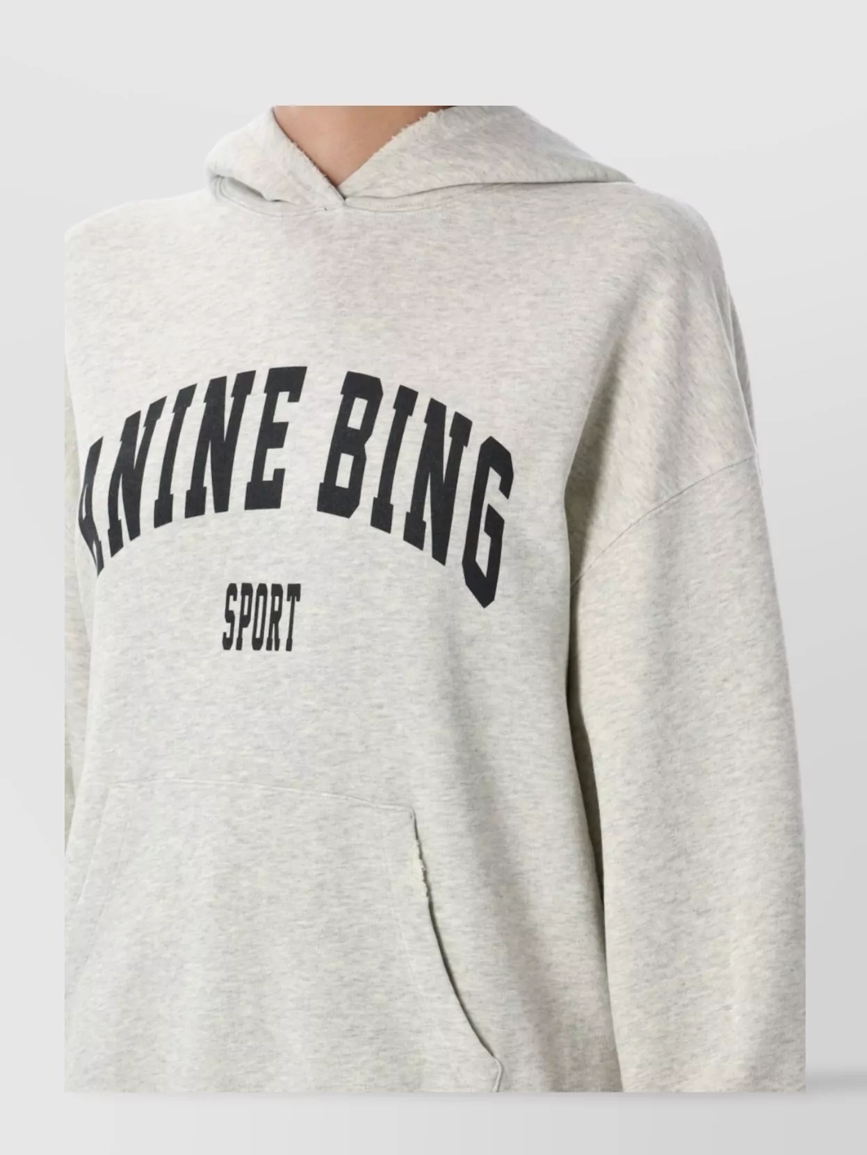 Anine Bing Harvey Hoodie Top Pocket Design