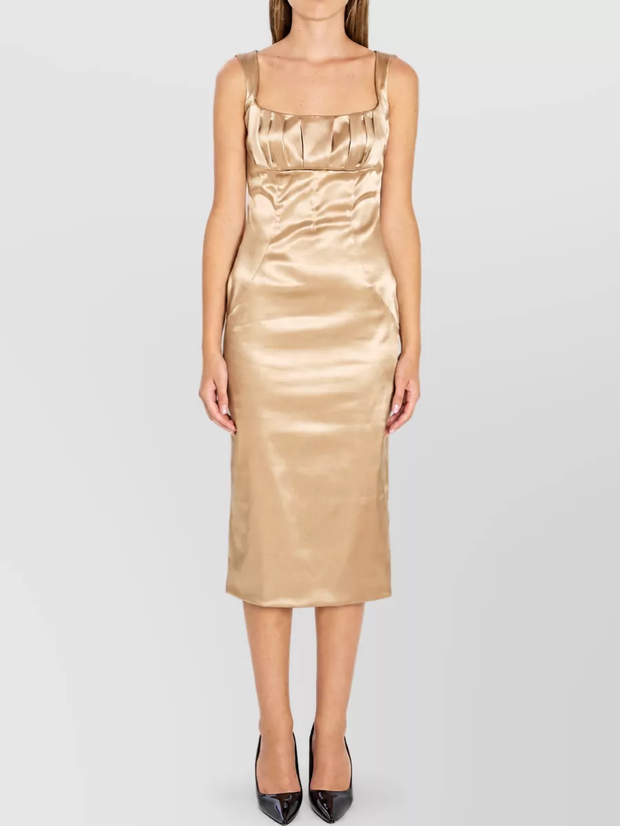 Dolce&Gabbana stretch satin midi dress