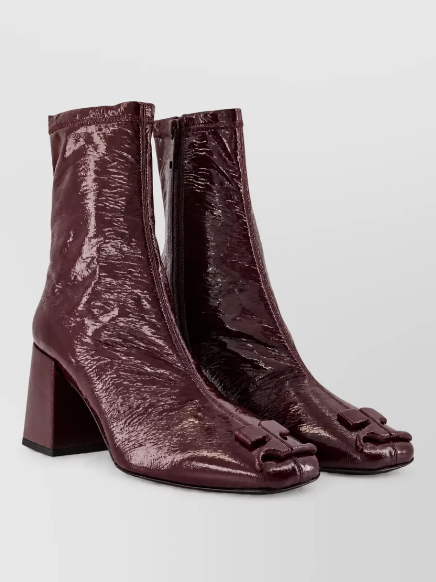 Courrèges vinyl ankle boots