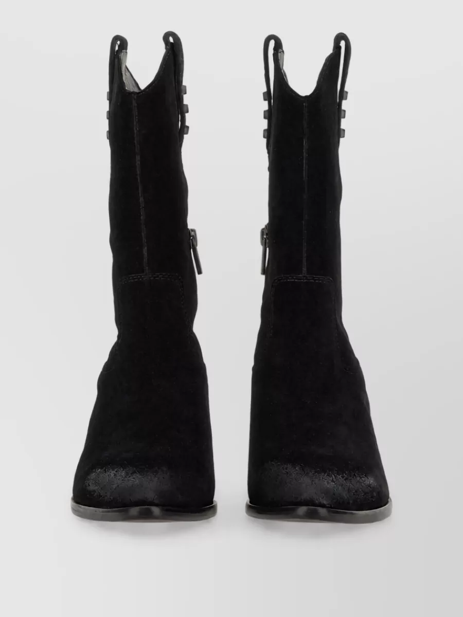 Ash leather boots