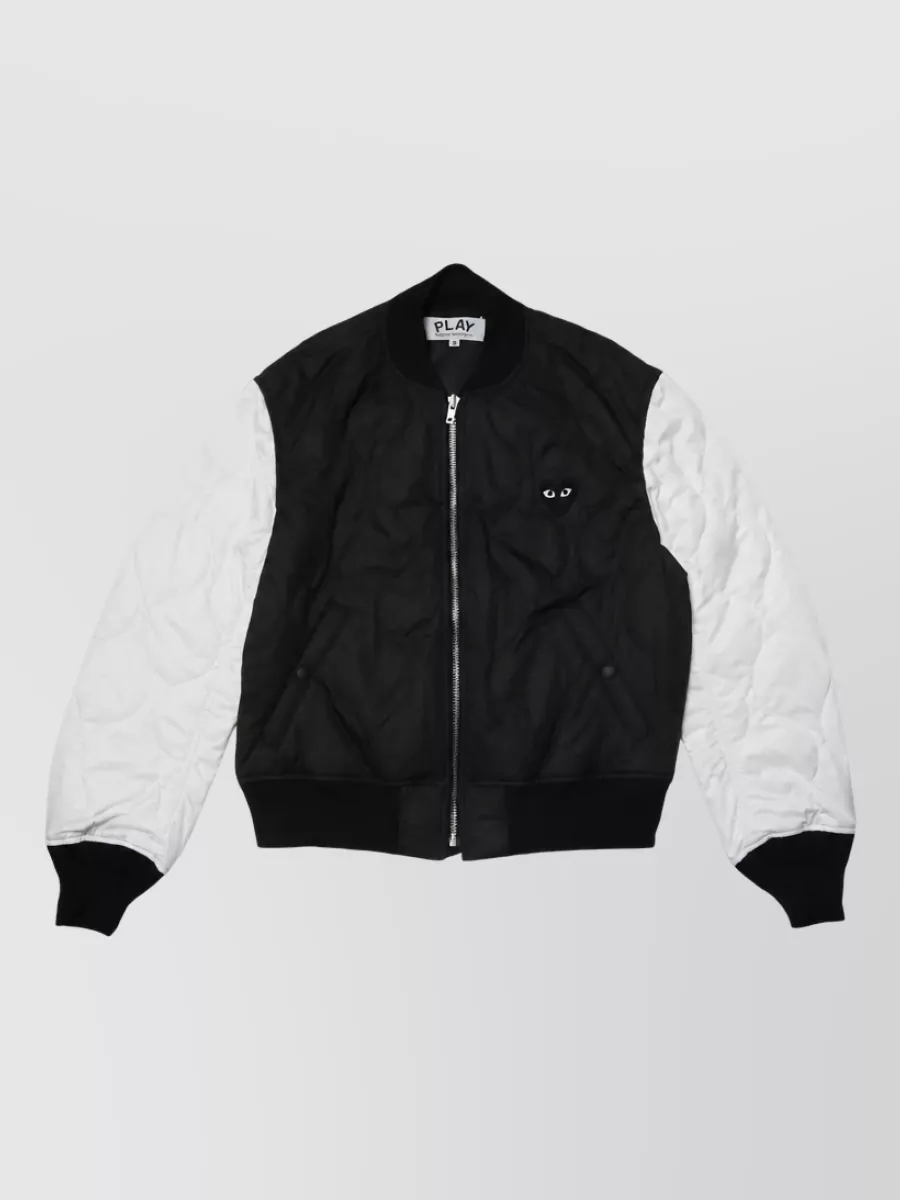 Comme des Garçons Quilted heart-print padded coat