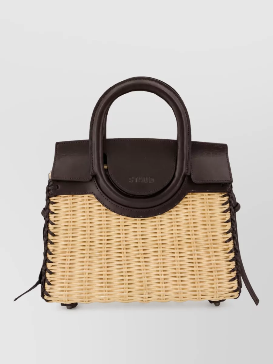 Staud mini raffia tote bag