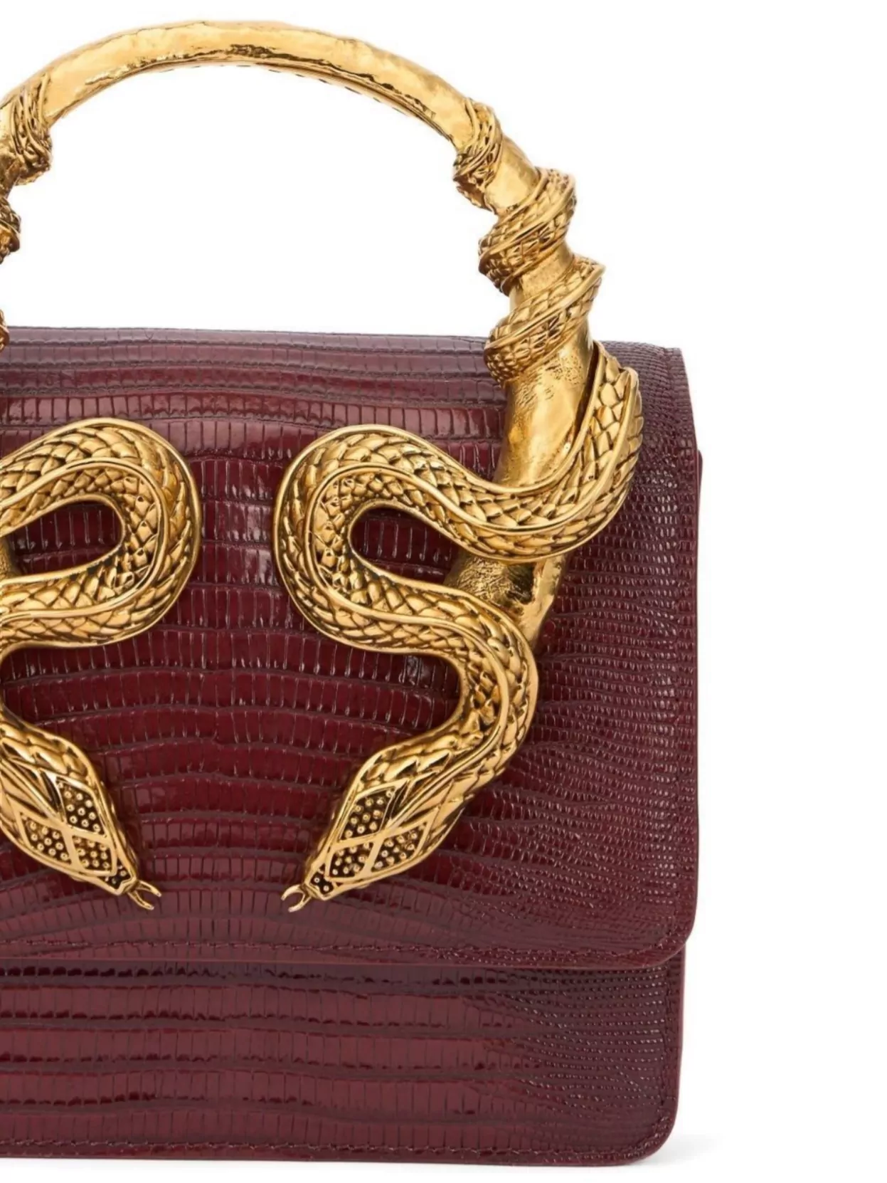 Roberto Cavalli Shoulder Bag With Snake Handle And Chain