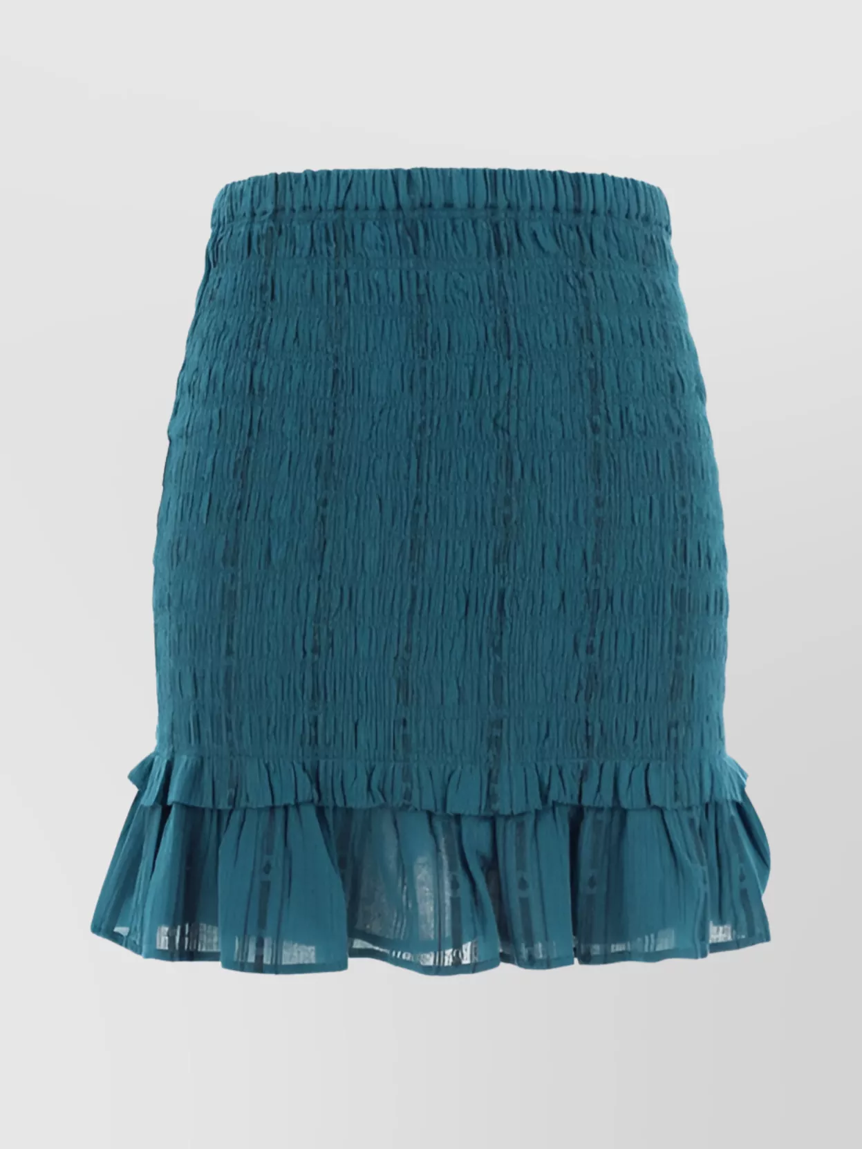 Shop Isabel Marant Étoile Ruched Monochrome Stretch Skirt