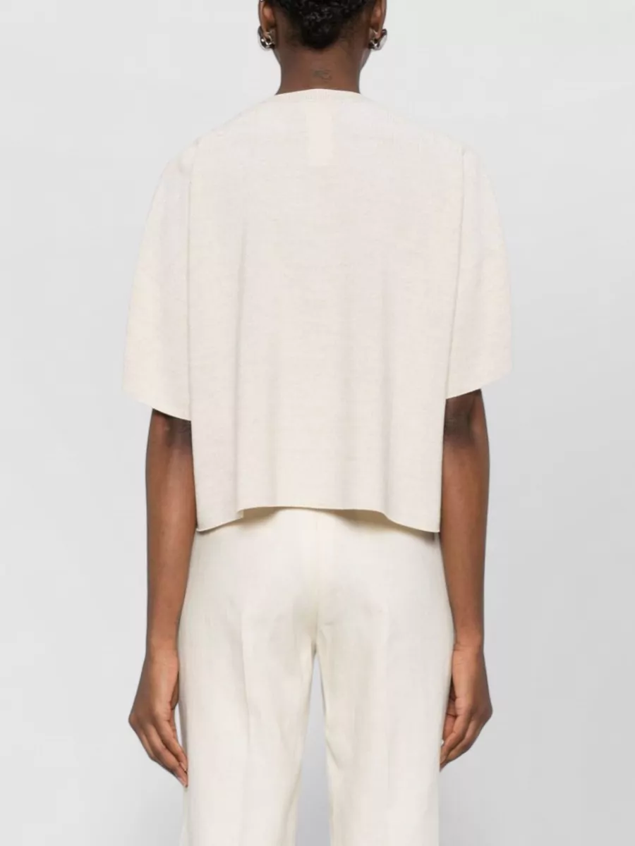 Fabiana Filippi Shimmer Short-Sleeve Crew-Neck T-Shirt