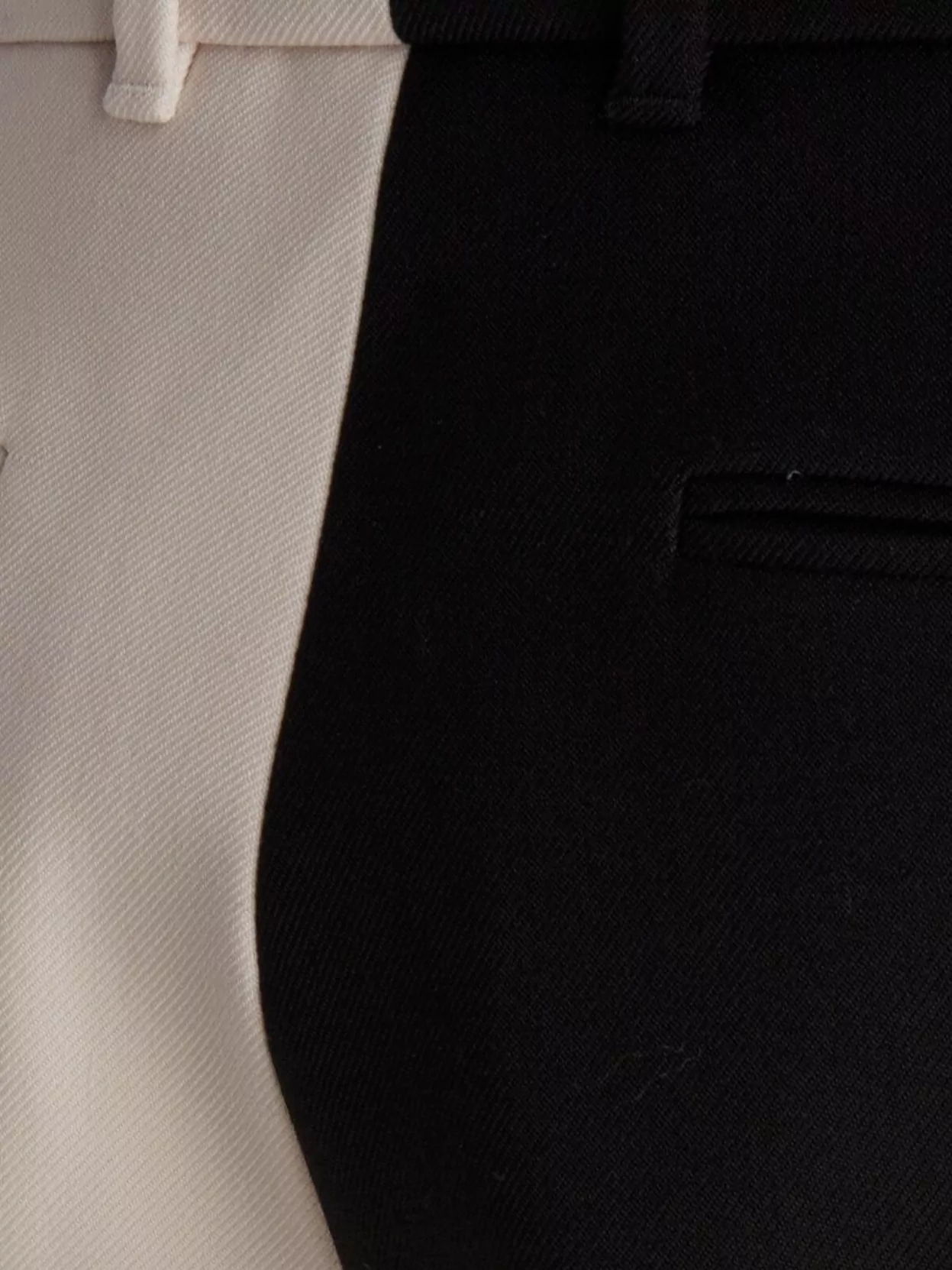 Gucci Front Pleated Two-Tone Trousers