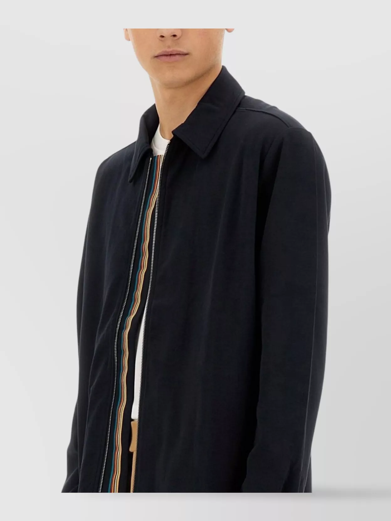 Paul Smith Collared Neck Long Sleeves Side Pockets