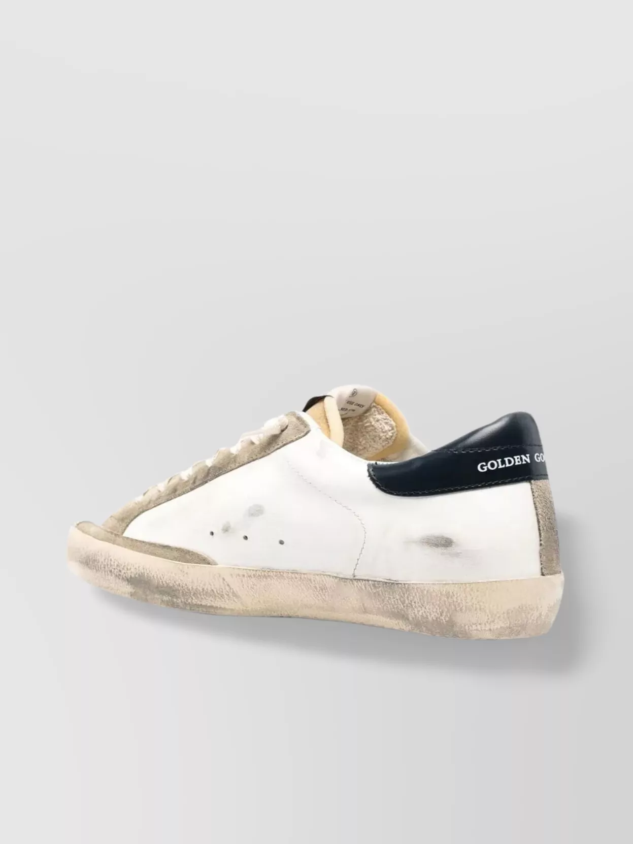 Golden Goose Distressed Leather Low Top Sneakers