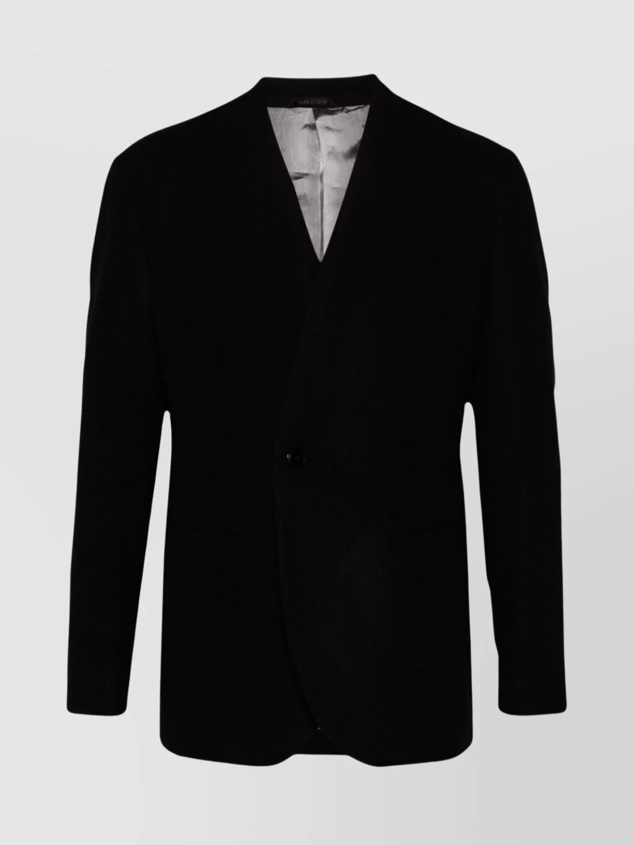Giorgio Armani Tailored Suit Jacket With Notched Lapel And Back Vent